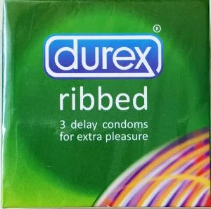 Durex Ribbed Delay Condoms 3 Pcs pack