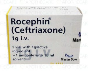 ROCEPHIN 1 GM IV INJ